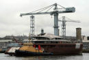 Devonport dockyard's latest superyacht the £100 million Project 55